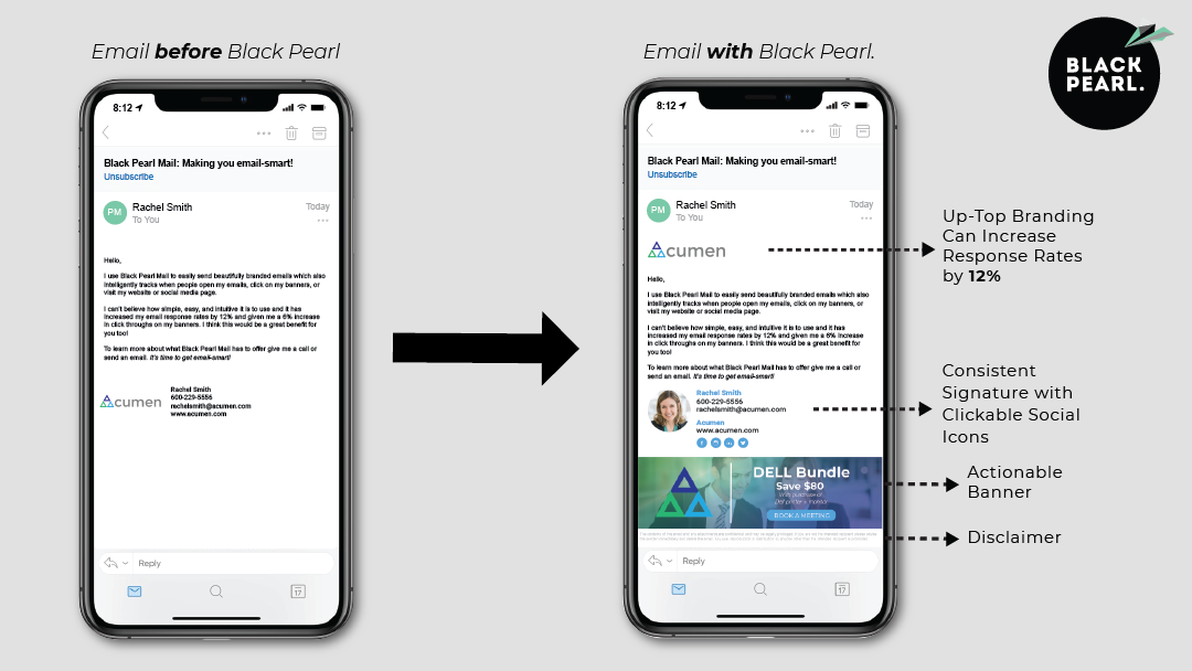 screenshot of Black Pearl Mail